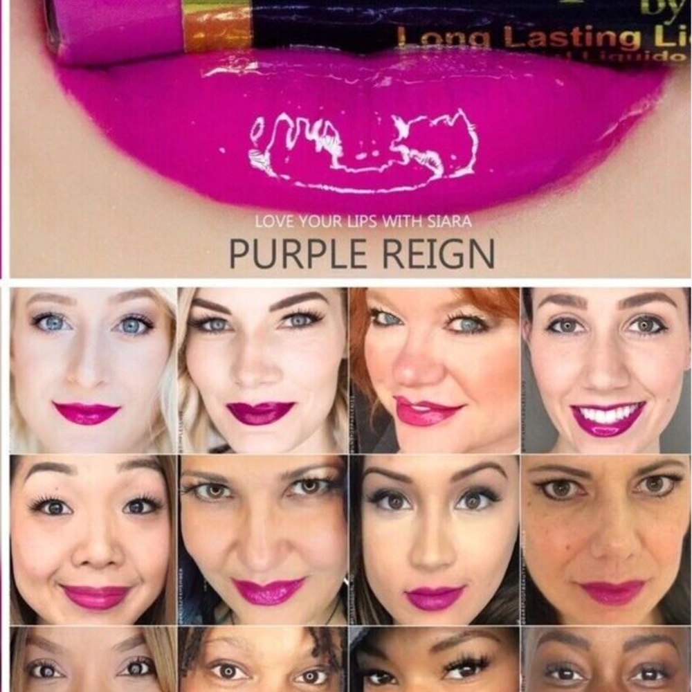 LipSense Purple Reign Lipstick Vibrant Glossy Finish